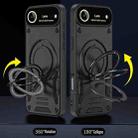 For iPhone 17 Air Large Window MagSafe Holder Phone Case(Purple) - 3