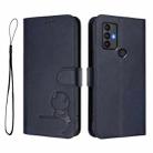 For TCL 30 SE Litter Panda Embossing RFID Leather Phone Case with Lanyard(Blue) - 2