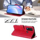 For TCL 30 XE 5G / 30V 5G / T781S Litter Panda Embossing RFID Leather Phone Case with Lanyard(Rose Red) - 3