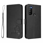 For TCL 30 XL T701DL Litter Panda Embossing RFID Leather Phone Case with Lanyard(Black) - 2
