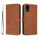 For TCL 30T T603DL Litter Panda Embossing RFID Leather Phone Case with Lanyard(Brown) - 2