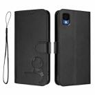 For TCL 30 Z / 30 LE T602DL Litter Panda Embossing RFID Leather Phone Case with Lanyard(Black) - 2