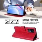 For TCL 40 R 5G / Sharp Aquos V6 Litter Panda Embossing RFID Leather Phone Case with Lanyard(Rose Red) - 3