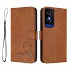 For TCL 50 5G / 50 XE NxtPaper / 50 XE Litter Panda Embossing RFID Leather Phone Case with Lanyard(Brown) - 2