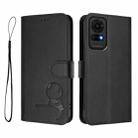 For TCL 50 LE T510SPP / K23/ K24 Litter Panda Embossing RFID Leather Phone Case with Lanyard(Black) - 2
