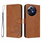 For TCL 50 Pro NxtPaper / 50 Nxtpaper Litter Panda Embossing RFID Leather Phone Case with Lanyard(Brown) - 2