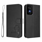 For TCL 50 SE / 40 NxtPaper 4G Litter Panda Embossing RFID Leather Phone Case with Lanyard(Black) - 2