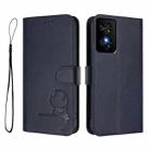 For TCL 50 SE / 40 NxtPaper 4G Litter Panda Embossing RFID Leather Phone Case with Lanyard(Blue) - 2