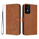 For TCL 50 SE / 40 NxtPaper 4G Litter Panda Embossing RFID Leather Phone Case with Lanyard(Brown) - 2