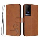 For TCL 50 XE Litter Panda Embossing RFID Leather Phone Case with Lanyard(Brown) - 2