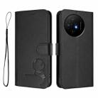 For TCL 50 XL / 50 XL NxtPaper 5G Litter Panda Embossing RFID Leather Phone Case with Lanyard(Black) - 2