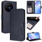For TCL 50 XL / 50 XL NxtPaper 5G Litter Panda Embossing RFID Leather Phone Case with Lanyard(Blue) - 1