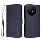 For TCL 50 XL / 50 XL NxtPaper 5G Litter Panda Embossing RFID Leather Phone Case with Lanyard(Blue) - 2