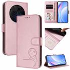 For TCL 60 NxtPaper Litter Panda Embossing RFID Leather Phone Case with Lanyard(Pink) - 1