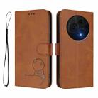 For TCL 60 NxtPaper Litter Panda Embossing RFID Leather Phone Case with Lanyard(Brown) - 2