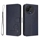 For TCL 60 SE NxtPaper Litter Panda Embossing RFID Leather Phone Case with Lanyard(Blue) - 2