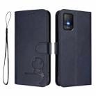 For TCL 403 / Vodafone Smart M23 Litter Panda Embossing RFID Leather Phone Case with Lanyard(Blue) - 2
