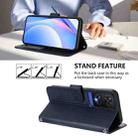 For TCL 505 Litter Panda Embossing RFID Leather Phone Case with Lanyard(Blue) - 3