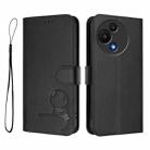 For TCL 605 / 60 SE Litter Panda Embossing RFID Leather Phone Case with Lanyard(Black) - 2