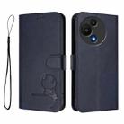 For TCL 605 / 60 SE Litter Panda Embossing RFID Leather Phone Case with Lanyard(Blue) - 2