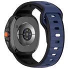 For Samsung Galaxy Watch8 / Wacth8 Classic xDfind Dual Color Silicone Watch Band(Black Blue) - 2