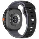For Samsung Galaxy Watch8 / Wacth8 Classic xDfind Dual Color Silicone Watch Band(Grey Black) - 2
