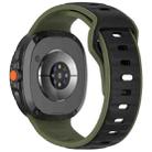 For Samsung Galaxy Watch8 / Wacth8 Classic xDfind Dual Color Silicone Watch Band(Army Green Black) - 2