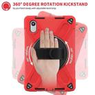 For Lenovo Xiaoxin Pad 11 2025 Rotatable Holder Silicone Hybrid PC Tablet Case with Shoulder Strap(Red) - 4