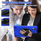 For Lenovo Xiaoxin Pad 11 2025 Rotatable Holder Silicone Hybrid PC Tablet Case with Shoulder Strap(Blue) - 3