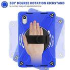 For Lenovo Xiaoxin Pad 11 2025 Rotatable Holder Silicone Hybrid PC Tablet Case with Shoulder Strap(Blue) - 4