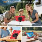 For Lenovo Tab One / K9 Rotatable Holder Silicone Hybrid PC Tablet Case with Shoulder Strap(Red) - 3