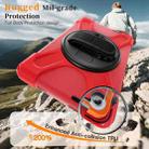 For Lenovo Tab One / K9 Rotatable Holder Silicone Hybrid PC Tablet Case with Shoulder Strap(Red) - 4