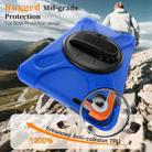 For Lenovo Tab One / K9 Rotatable Holder Silicone Hybrid PC Tablet Case with Shoulder Strap(Blue) - 4
