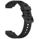 15mm Children Smart Watch Silicone Watch Band(Black) - 3