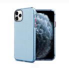 For iPhone 12 mini Honeycomb Shockproof TPU Case(Blue) - 1