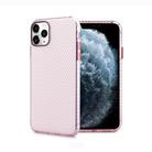 For iPhone 12 / 12 Pro Honeycomb Shockproof TPU Case(Pink) - 1