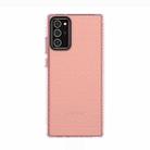 For Samsung Galaxy Note20 Honeycomb Shockproof TPU Case(Pink) - 1