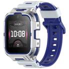 16mm Children Smart Watch Two Color Silicone Watch Band(Mecha Blue) - 1
