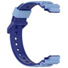 16mm Children Smart Watch Two Color Silicone Watch Band(Dark Blue Light Blue) - 3