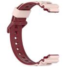 16mm Children Smart Watch Two Color Silicone Watch Band(Cherry Red) - 3