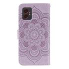 For Samsung Galaxy XCover7 Pro Sun Mandala Embossing Pattern Phone Leather Case(Purple) - 3