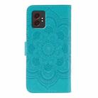 For Samsung Galaxy XCover7 Pro Sun Mandala Embossing Pattern Phone Leather Case(Blue) - 3