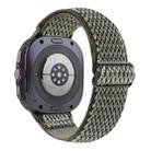 For Samsung Galaxy Watch8 / Watch8 Classic Wave Pattern Nylon Braided Watch Band(Army Green) - 2