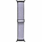 For Samsung Galaxy Watch8 / Watch8 Classic Wave Pattern Nylon Braided Watch Band(White Black) - 3
