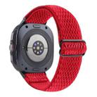 For Samsung Galaxy Watch8 / Watch8 Classic Wave Pattern Nylon Braided Watch Band(Red) - 2