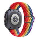 For Samsung Galaxy Watch8 / Watch8 Classic Wave Pattern Nylon Braided Watch Band(Rainbow) - 2