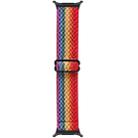 For Samsung Galaxy Watch8 / Watch8 Classic Wave Pattern Nylon Braided Watch Band(Rainbow) - 3