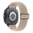 For Samsung Galaxy Watch8 / Watch8 Classic Wave Pattern Nylon Braided Watch Band(Beige) - 2