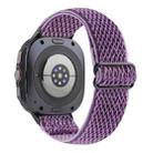 For Samsung Galaxy Watch8 / Watch8 Classic Wave Pattern Nylon Braided Watch Band(Lilac) - 2