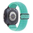 For Samsung Galaxy Watch8 / Watch8 Classic Wave Pattern Nylon Braided Watch Band(Mint Green) - 2